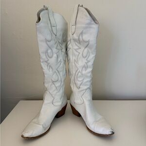 White Western Cowboy Boots